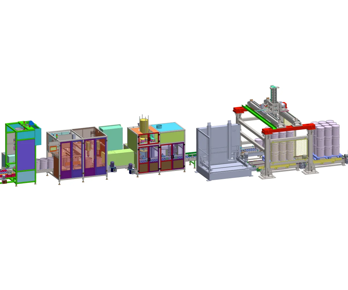 TGM full production line automatic filling machine for paint ink coating