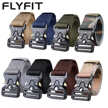 FLYFIT Quick Release Buckle Cinturon Tactico Militar Negros Police Duty Belt Men Nylon Buckle Army Military Tactical Belt