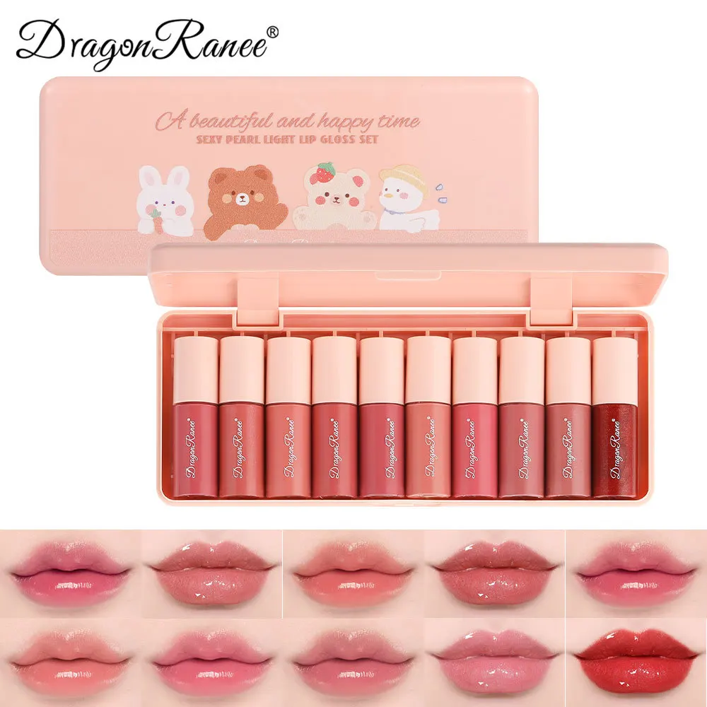 Dragon Ranee CC04A Lip Gloss Set - Waterproof Matte Luxury