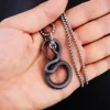 silver Black mamba steel chain