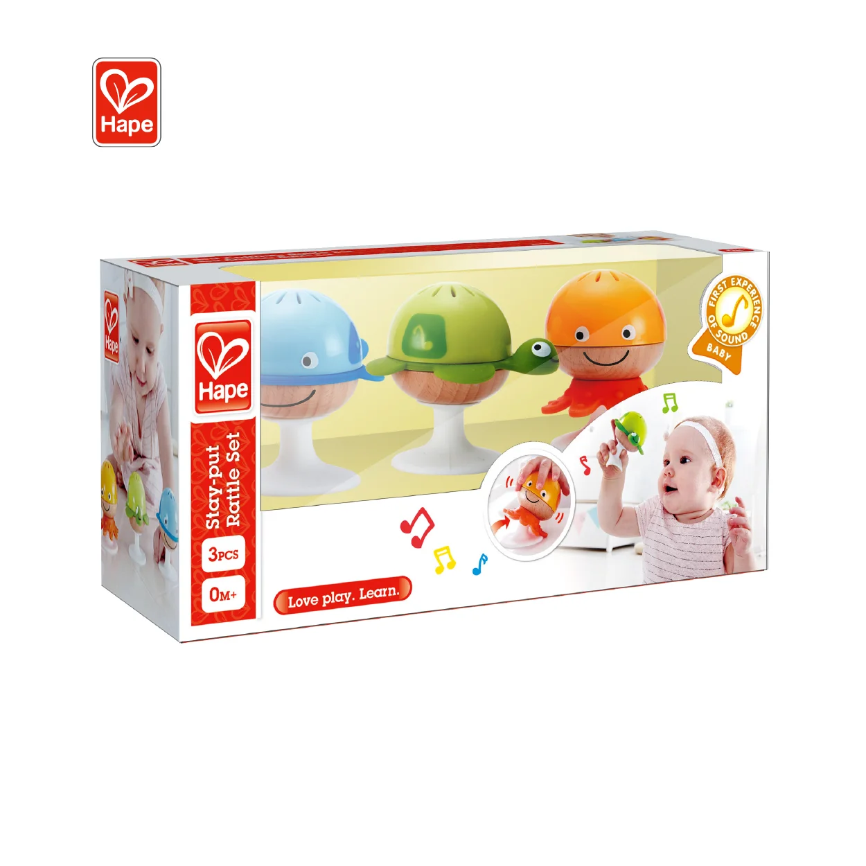 Распродажа, детские погремушки Hape с присоской, деревянные игрушки
