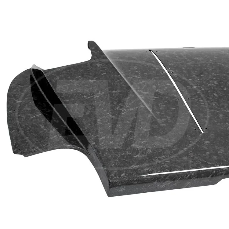 FOR 2001-2007 MITSUBISHI EVOLUTION EVO 7 8 9 REAR BUMPER FORGED CARBON FIBER REAR DIFFUSER VARI STYLE