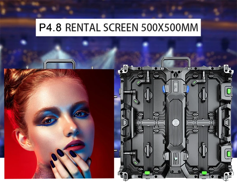 Indoor P3.91 Rental LED Screen High Brightness Die Casting Aluminum 500*500mm