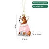Pendentif chiot rose (1)