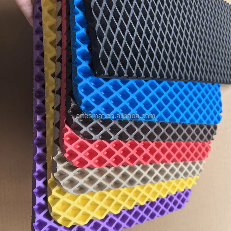Artes Factory High Quality 10MM EVA Flooring Diamond Sheet Waterproof Carpet Car Floor Mat Material