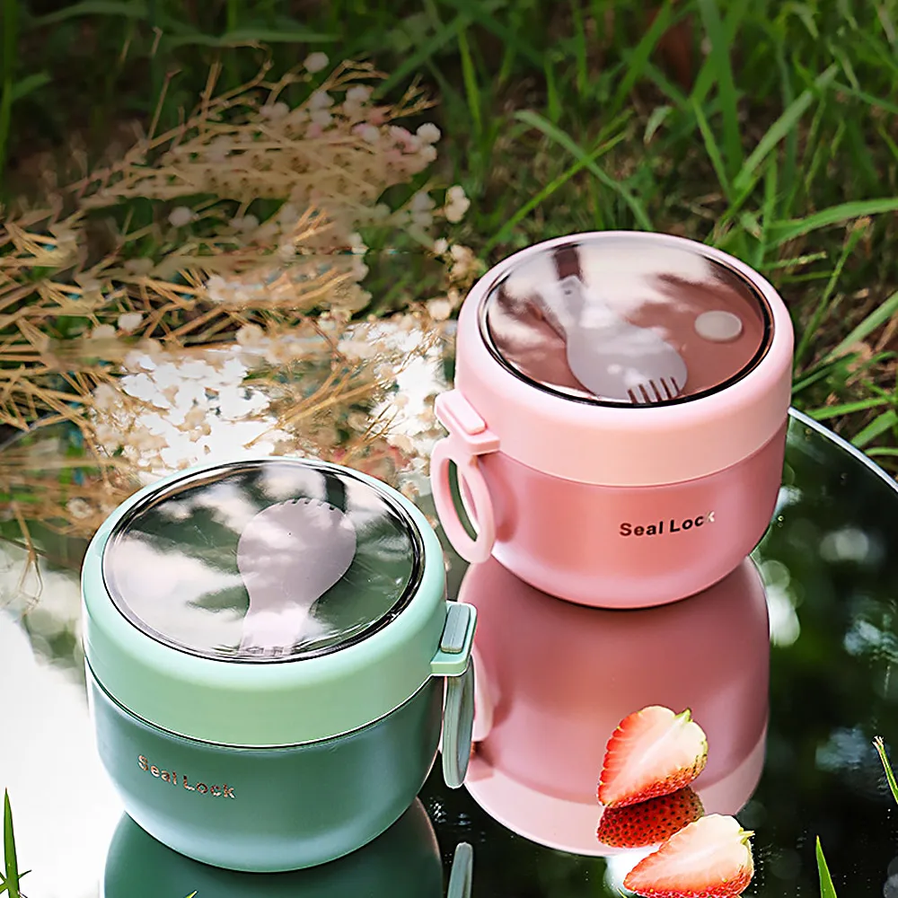 Dropshipping 304 Stainless Steel Insulated Lunch Box Thermos Food Flask