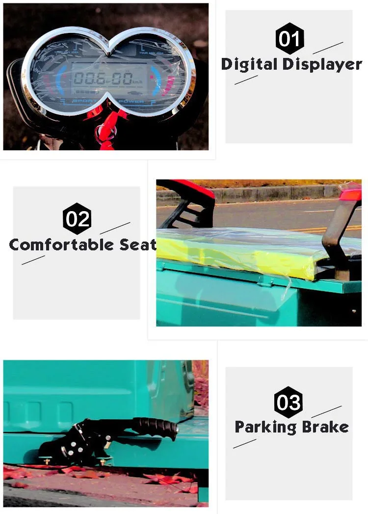 Cargo Tricycle Electric Trike Three Wheeler Tuk Tuk 3 Wheel Bike With