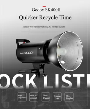 SK400II Professional Photography Equipment Compact 400Ws Photo Studio Flash Strobe Flash Light Godox Flash De Studio SK400 detail image