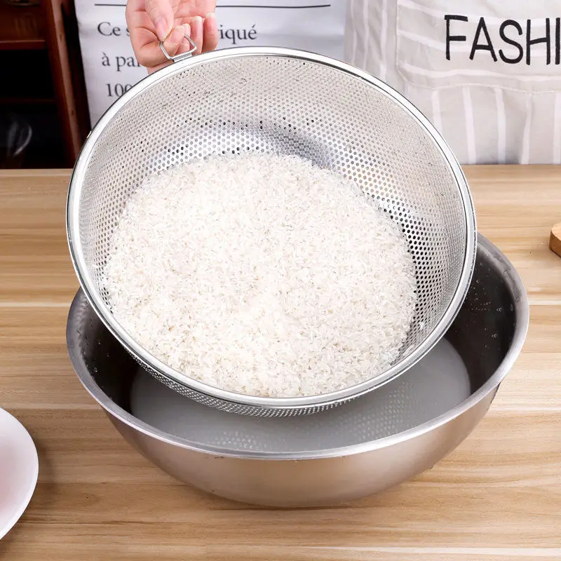 Наборы чашек для дуршлага штабелируемые пищевые ситечки дренажная корзина ситечко мытья фруктов овощей