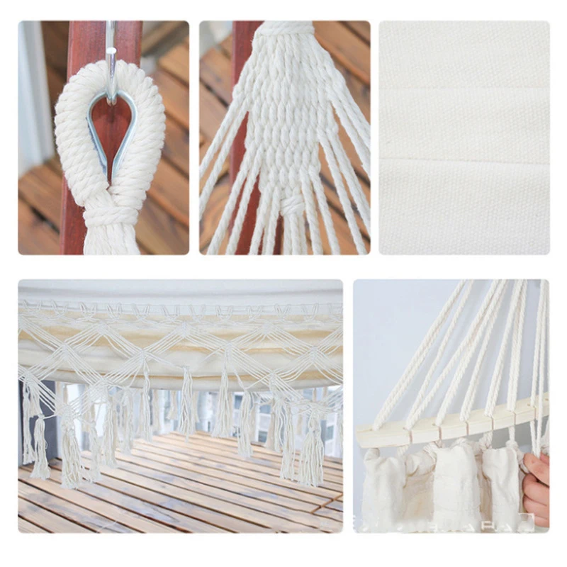 Оптовая продажа портативный подвесной гамак хлопковый для кемпинга