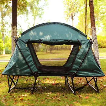 Multi-functional Outdoor Camping 1 Person Tenda Double Layer Waterproof Oxford Other Tent Foldable Bed Tent with Bed