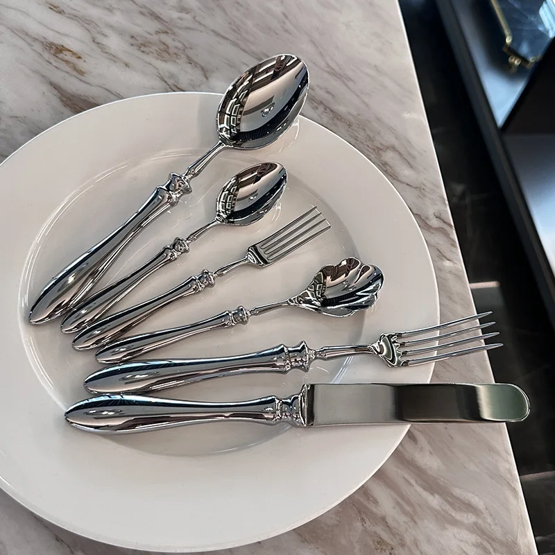 Stainless Steel 18/10 Gold Cutlery Set for Luxury Dining