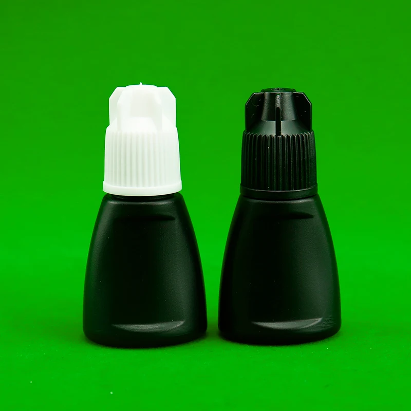 10ml プラスチックキャップ グルーボトル 漏れ防止ジャー まつげエクステ用容器 HDPE 空ボトル