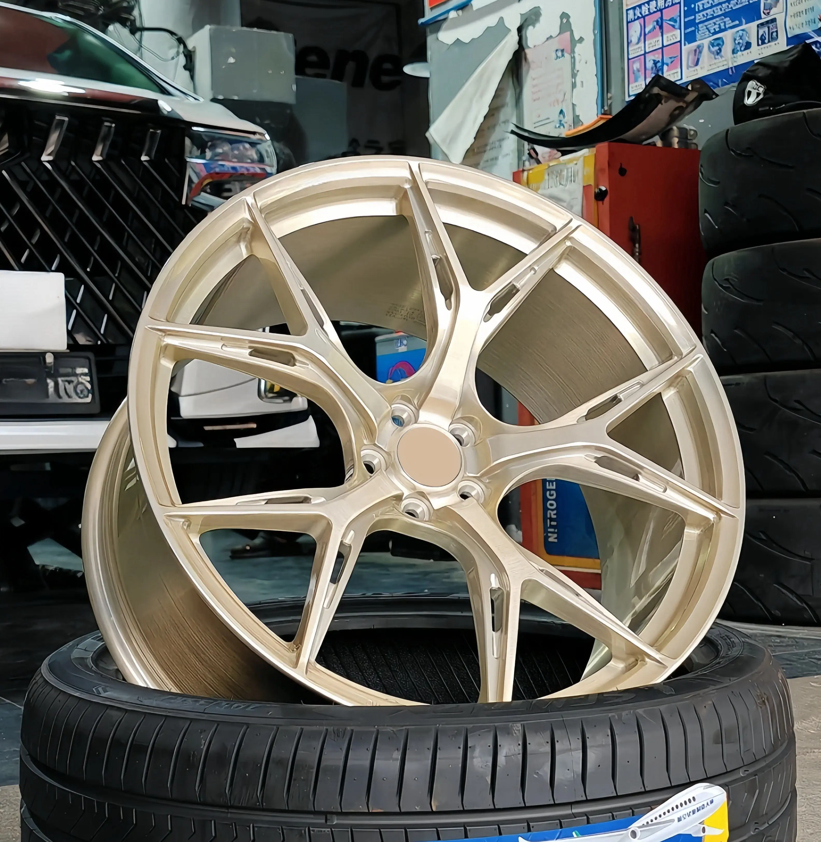 XinLai Custom Forged 18-23 Inch Deep Concave Monoblock Wheels Gold New 5x112 5x120 M2 M3 M4 for E36 E90 E60 E39 E38 E46 E36 E34 - Image 3