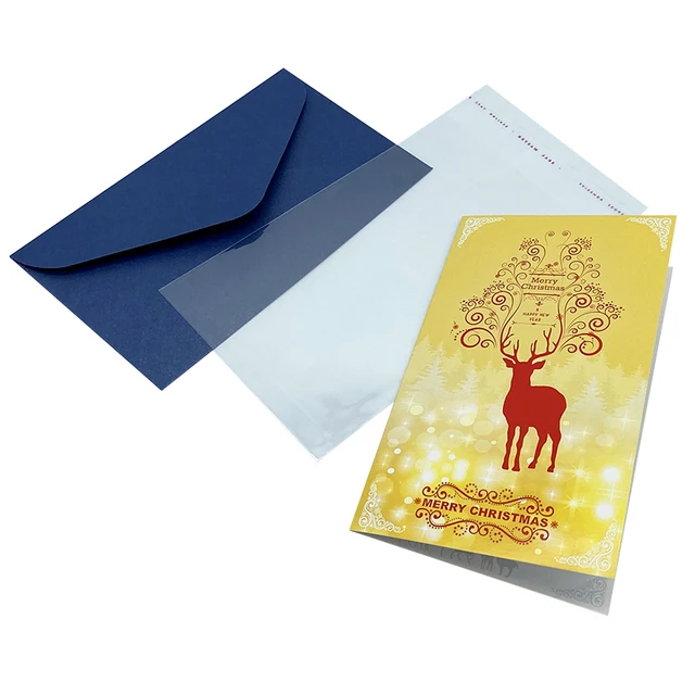 Factory Outlet Retail Holiday Christmas Greeting Cards Wholesale Customized Printing Thank You Handwritten Envelope Arto