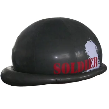custom big advertising shaped balloon inflatable american army helmet for show indoor or outdoor