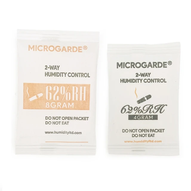 Customizable 4g 8g RH 58% 62% 69% Hemp Herb Terp Lock Curing Cigar Moisturizing Fiber Tablet 2 Way Humidity Control Pack