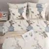 Brown Branches and Blue Flowers ivory