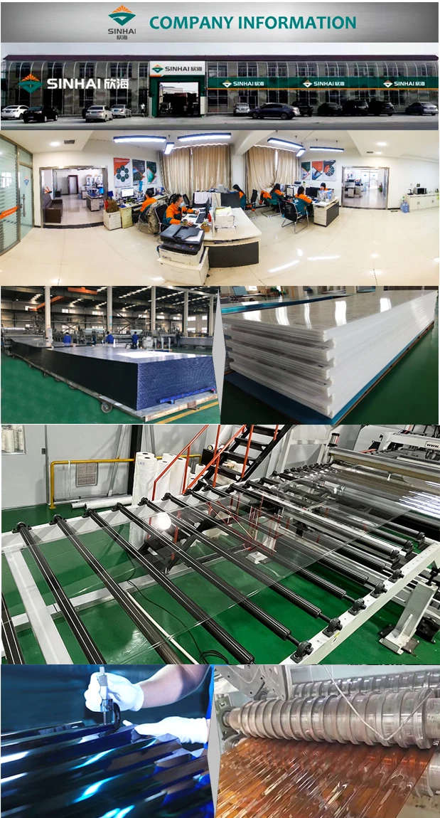Easy to install uv-coated curved plastic sheet polycarbonate roof tiles smoked color