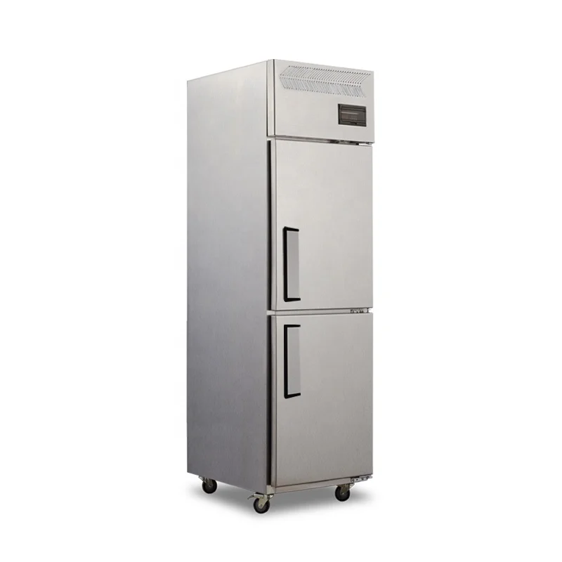Solid Doors Stand up Cold Storage Upright Chiller Refrigerator Stainless Steel Commercial Refrigerator and Freezer