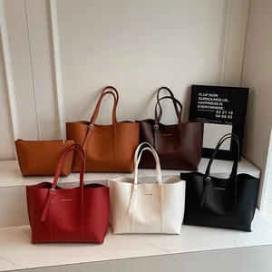 2026 Wholesale Luxury Designer Pu Women's Tote Bags Large Capacity Bags for Women Shopping Bag