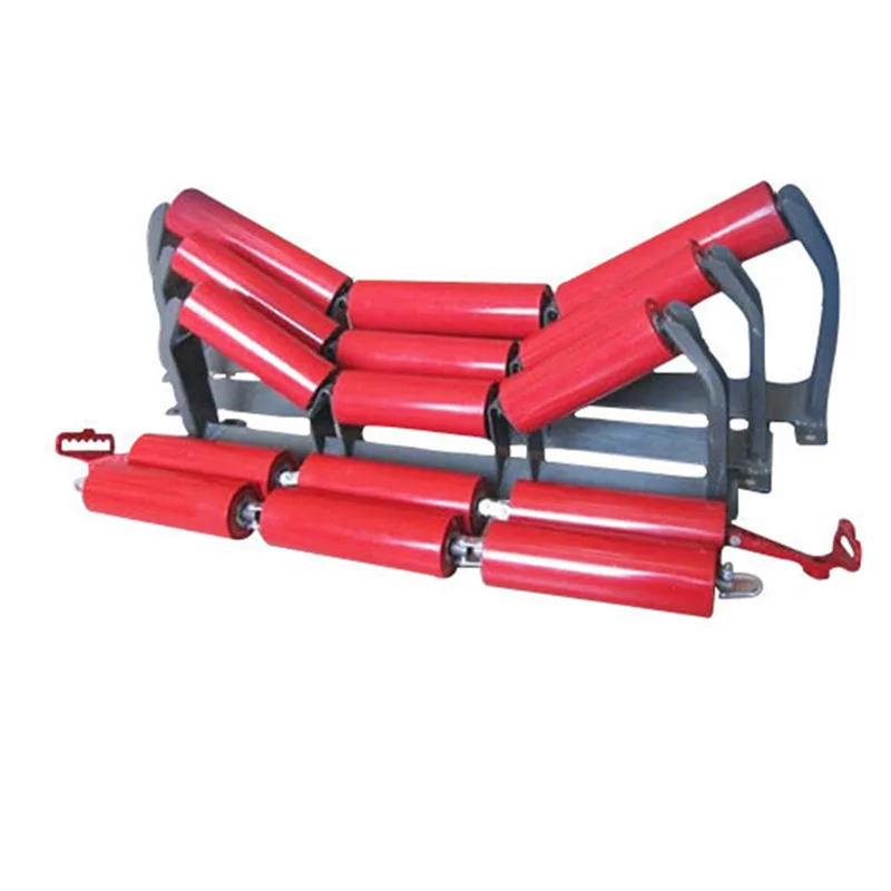Belt Conveyor Side Guide Roller Idler Troughing Steel Carrier Roller for Crashing Plant Coal Mining Belt Conveyor