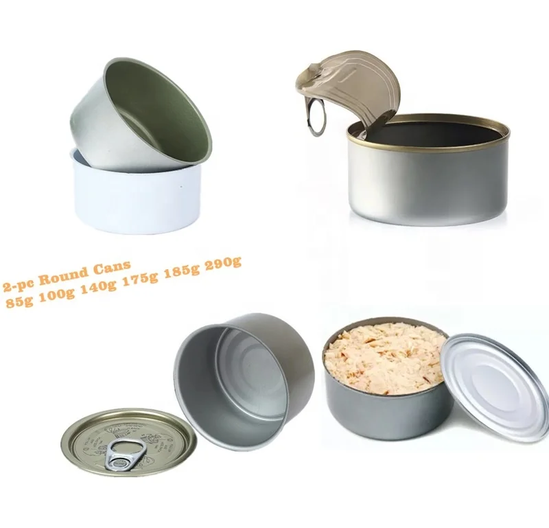 Wholesale Price Metal Cans Manufacturer Food Grade Empty Tin Cans For Tuna Sardine Fish Meat Wet