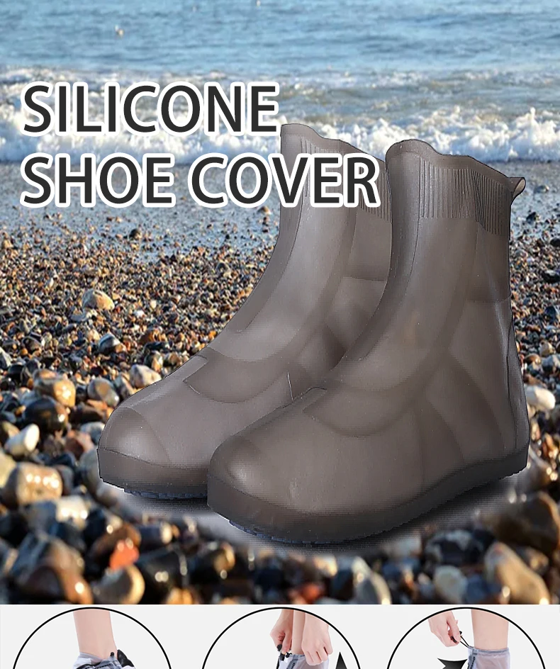 Rain Shoes Protector Cover Women Men Tpe Waterproof Overshoe Silicon