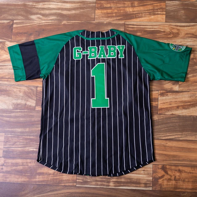 G-Baby Jarius Evans #1 Kekambas Hardball Movie Men's Baseball Jerseys  Stitched