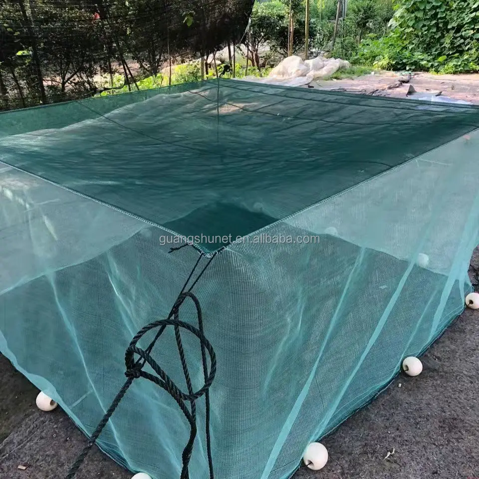Fishing Drag Net Nylon Hand Made Durable Fish Pond Fishing Net Trawl Fishing Nets
