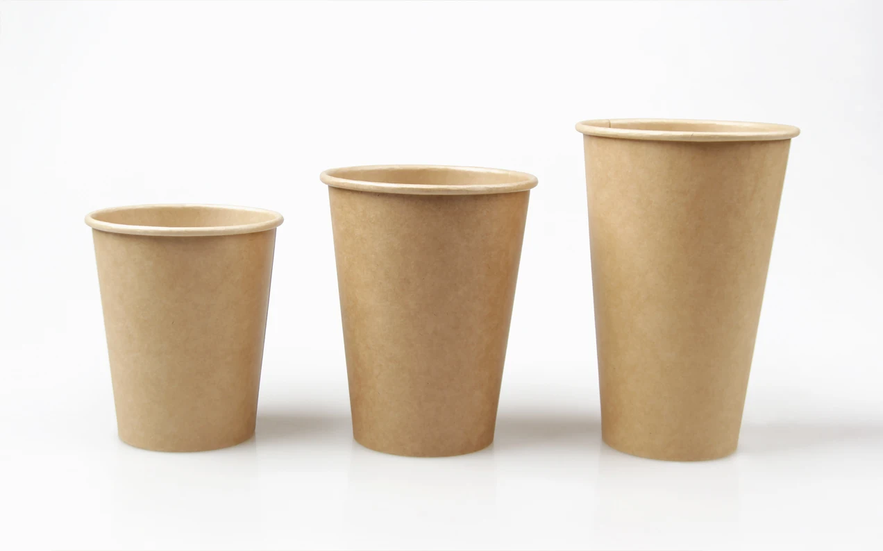 Best-selling Premium Blank-unprinted Single Wall Paper Coffee Cup for Hot Beverage Vending in Convenience Stores details