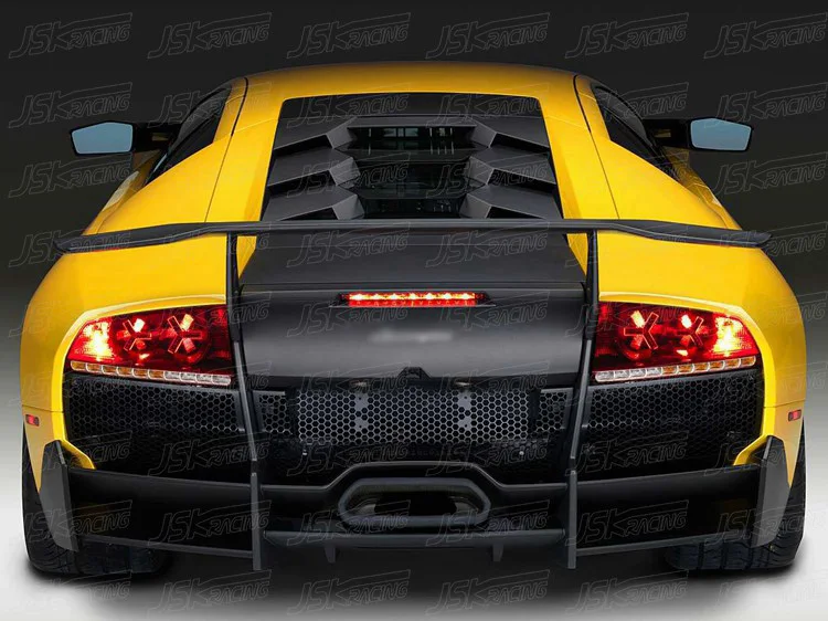 Auto Spoiler Flügel Schwarz - Universeller Heckspoiler Mit Kohlefaser Optik