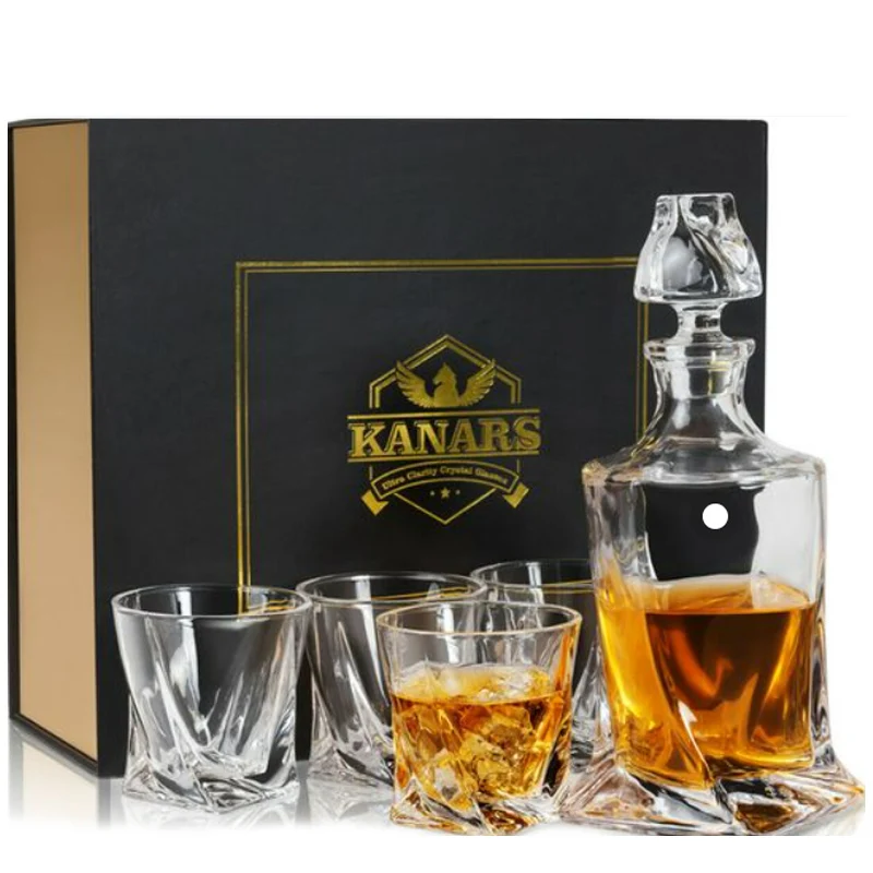 Black Rigid Cardboard Paper Wine Glass Packaging Gift Boxes With Ribbon Customized Magnetic Paperboard Wine Box for Packing factory