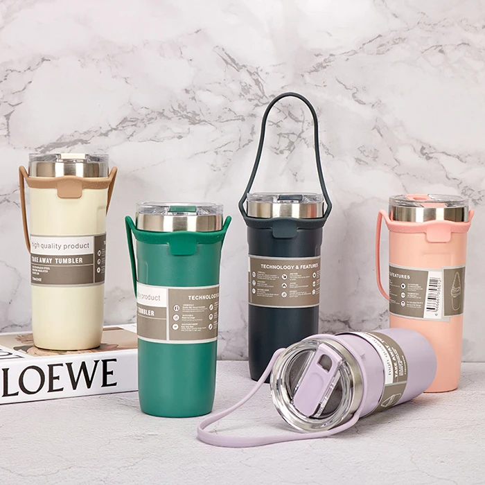 Wholesale 18oz 24oz Portable Stainless Steel Vacuum Tumbler Cups Inaulated  Travel Coffee Mug Car Thermos Cup