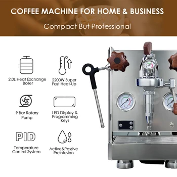 エスプレッソマシンロータリーポンプシングルグループエスプレッソ