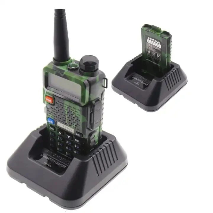 Baofeng UV5R 5W UHF/VHF dual band amateur camou Walkie Talkie UV5R 5W handheld radio UV5R 5W powerful Baofeng two-way radio