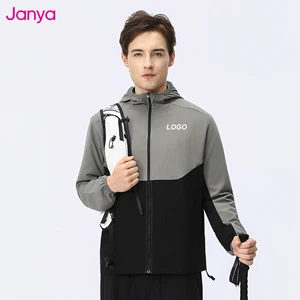 Men's Sportswear Zipper Long Sleeve Hoodie Jacket Color Block Breathable Outdoor Running Training Coat Lightweight Sports Jacket