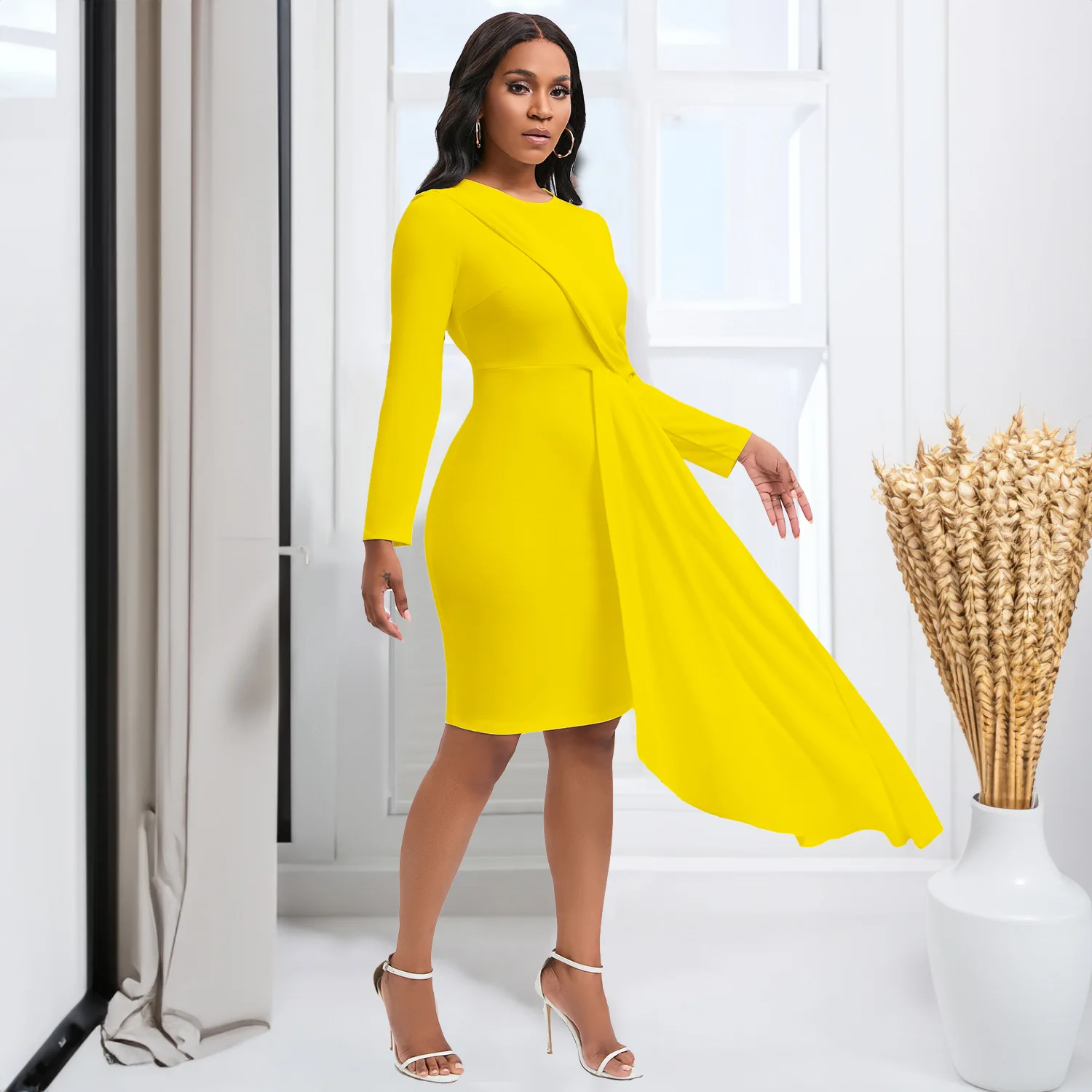 v neck homecoming dress US0 / Picture color  SELINADRESS