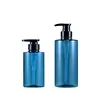 Translucent blue bottle+black pump head