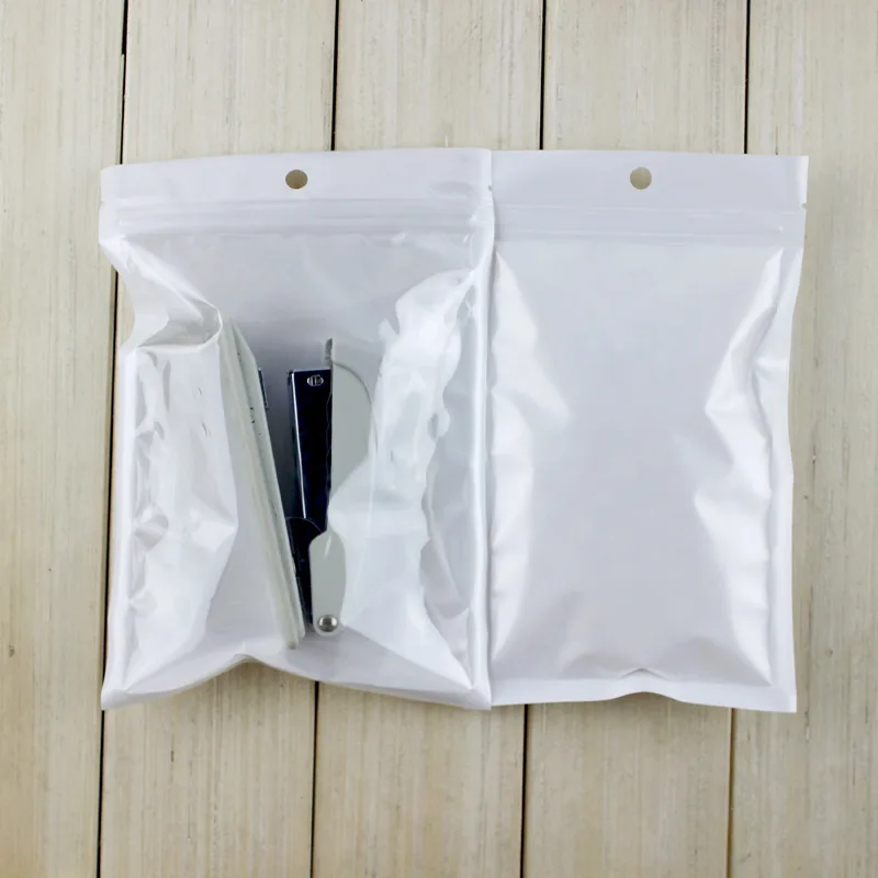 26*34 Clear & Pearlized Zipper Bag - Perfect for Gift Packing