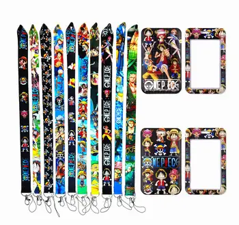 One Piece Lanyard  Anime Neck Strap Keys ID Card Mobile Phone USB Badge Holder Porte Bus Bank Credit Case Accessories Keychain