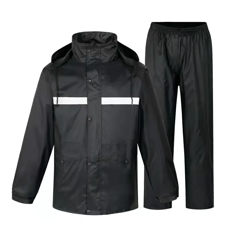 Completo Antipioggia Unisex In PVC E Nylon - Giacca E Pantaloni Impermeabili Per Outdoor - Foto 13