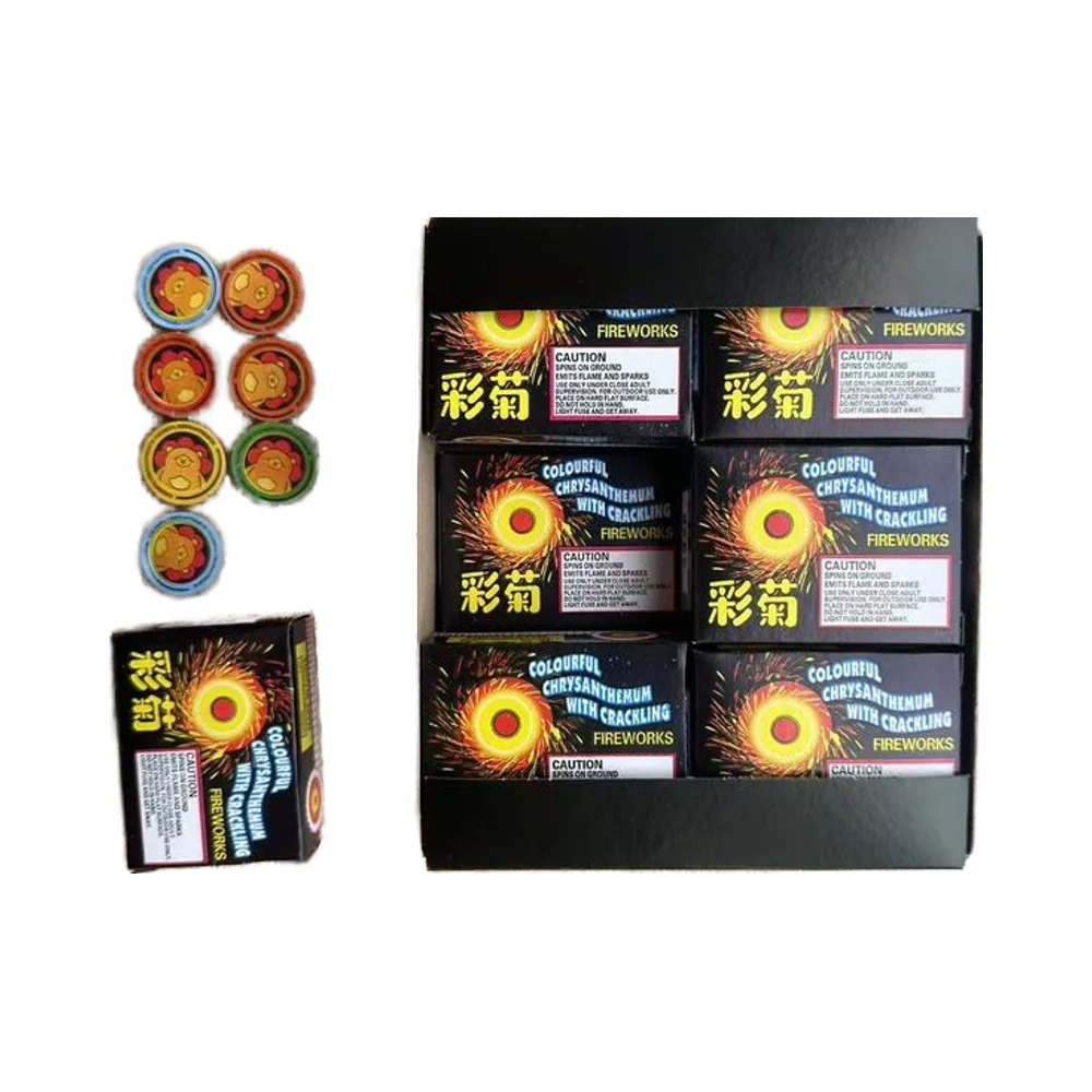Hot Selling Product W608 Colorful Chrysanthemum Ground Spinning