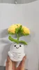 Rose three flowers 83 pikachu yellow green leaf 48 68 bleach pot