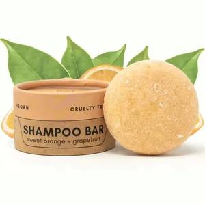 Grapefruit Shampoo Bar Soap Refreshing Oil-Control Hair Cleansing & Scalp-Purifying for Daily Shower & Post-Workout Use