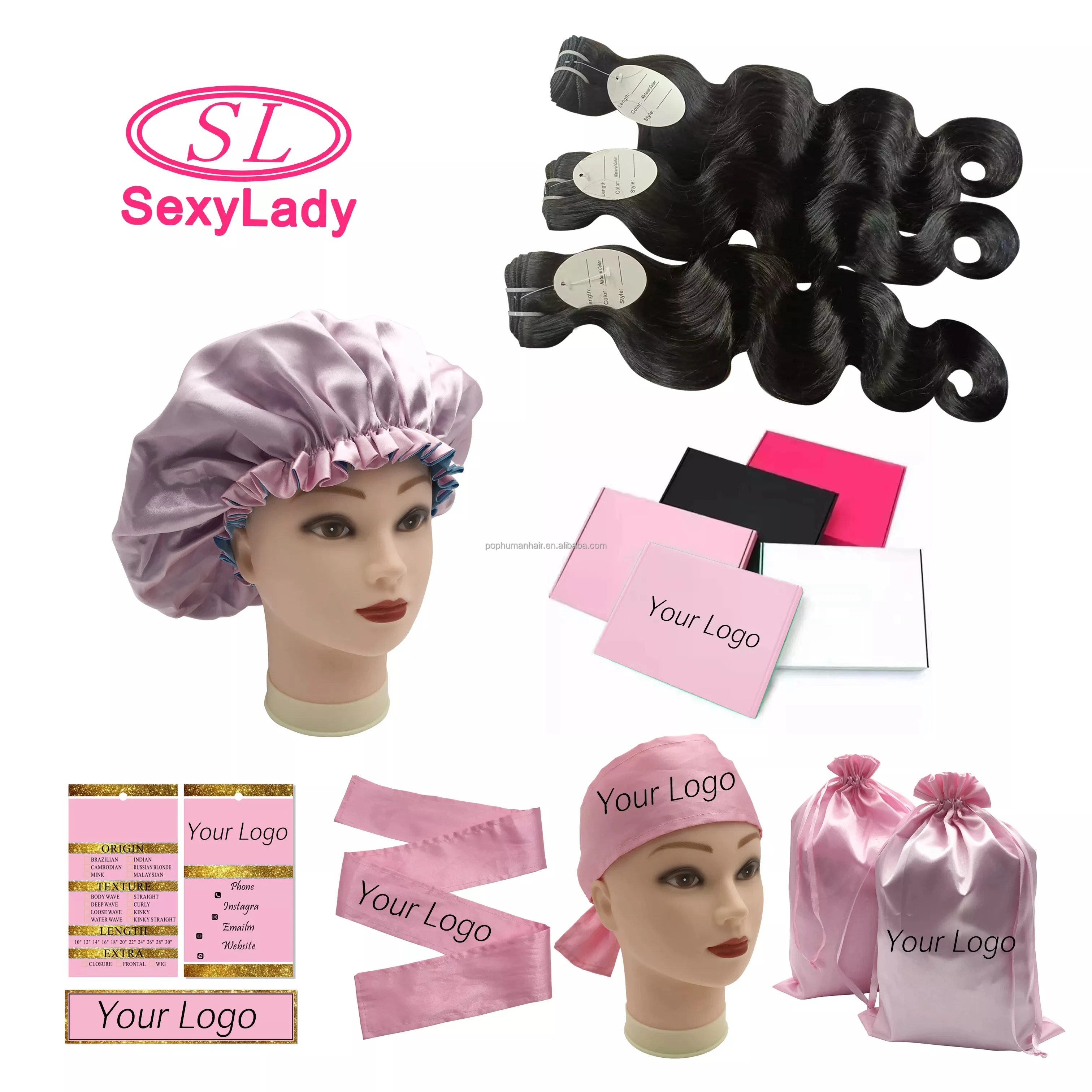 Wholesale Kids Bunny Durag and Mommy and Me Bonnet Silk Hair Baby