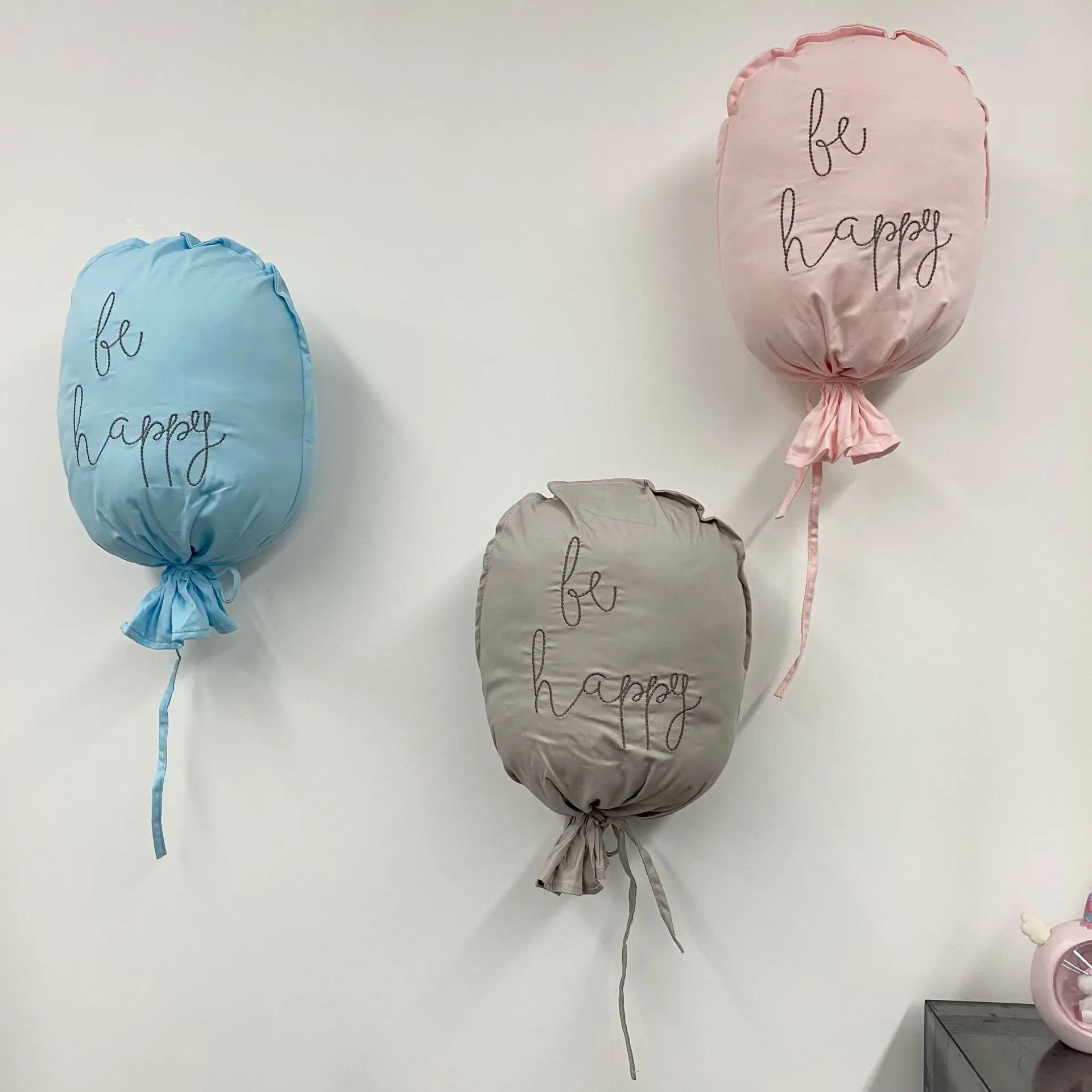 Cotton Balloon Shape Pillow Fabric Canvas Balloons for Home Party Decor Wall Hanging Balloon