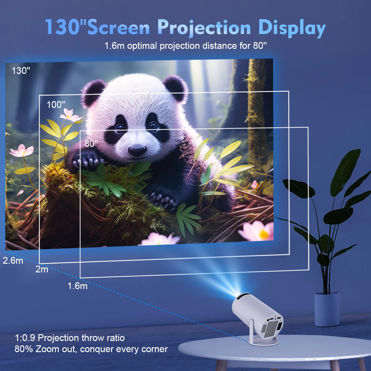 HY300 Pro 3D умный проектор лидер продаж Full Hd Android Dlp Proyector 11 4k Wi-Fi 500g LED LCD