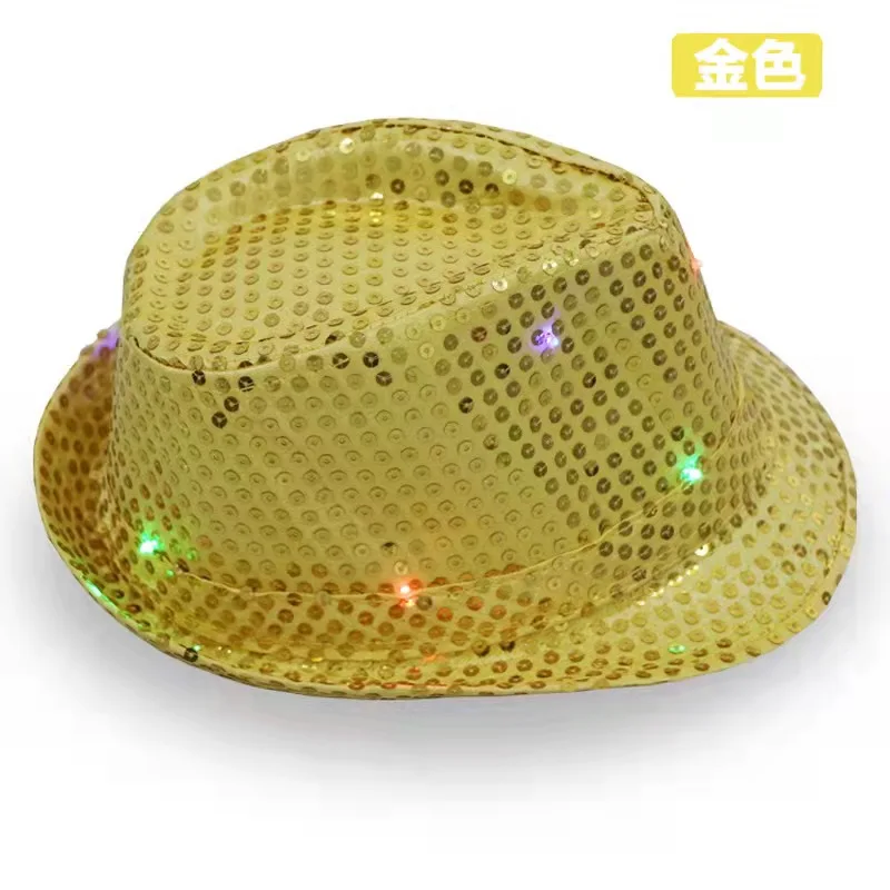 light up yellow hat