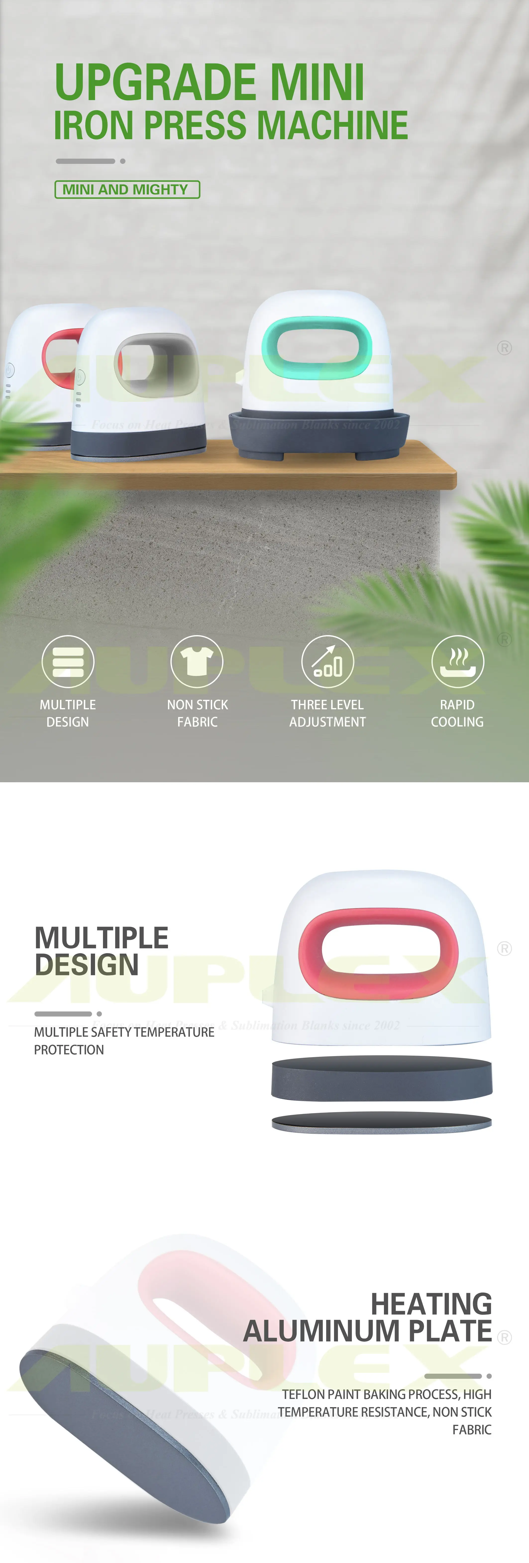 Portable Mini Handheld Steam Iron Ironing Machine High Quality Cloth Heat Press Machine